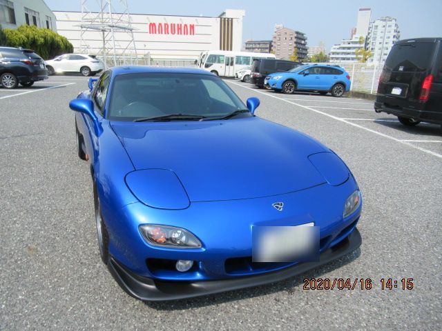 マツダ・RX－7、全塗装（色替え)オールペイント（鈑金・塗装)